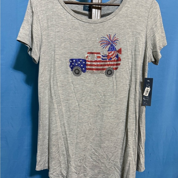 Scarlett Tops - Scarlett Gray T-Shirt